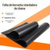 Placa de borracha retardadora de chamas por atacado off-fire auto-extinguível piso almofada de borracha borracha couro não combustível preto retardador de fogo placa de borracha