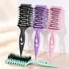 Peine Masajeador Rizado Nuevo Transfronterizo Peinado Peine de Paja de Trigo Doméstico Púas de Onda Grande Bolsa de Aire Peine para el Cabello
