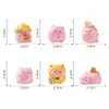 Figura de porquinho da sorte fofa, decoração DIY para casa de bonecas, acessório de pacote surpresa, ornamento em miniatura para painel de carro ou mesa