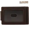Cartera de Tarjetas para Hombre Tying/Chao Niu Multifuncional Piel Genuina Ultra-delgada Billetera para Monedas Tarjeta Bancaria Licencia de Conducir