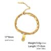 Venta Caliente Transfronteriza Europea y Americana Moda Simple Acero de Titanio Corte Dibujo Animado Hueco Piña Pequeña Material 304 Acero Inoxidable Pulsera