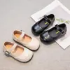 Zapatos de Cuero para Niña Primavera y Otoño 2025 Nuevos Estilo Princesa para Niña y Dama Zapatos Blancos para Niña Pequeña Suela Suave Zapatos para Bebé