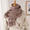 Novo Cachecol/Xale Xadrez de Alta Qualidade, Quente para Outono e Inverno, Versátil para Casais, com Franjas, Cachecol de Faux Cashmere