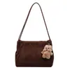 Bolsa vintage esmerilada de otoño para mujer 2026 nuevo bolso de hombro casual moderno bolso de mano elegante bolso tote