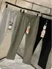 LU alternativa Lã + Seda mistura Outono/Inverno Novo Estilo Caimento Outdoor Elástico Espessado Reta Calças Casuais Masculinas