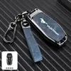 Adequado para chaveiro Ford Mustang, capa de chave de carro elétrico Mustang de metal, fivela de concha para homens