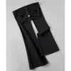 Jeans acampanados negros de alta calidad que se ajustan a las piernas para mujer, colección primavera/verano 2026, de cintura alta, elásticos y adelgazantes
