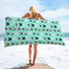 Toalha de praia de microfibra com estampa secagem rápida toalha de banho para natação toalha de praia de cachorro personalizada comércio exterior