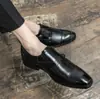 Zapatos de Hombre de Talla Grande Transfronterizos Otoño 2025 Zapatos Casuales Transpirables para Hombre Tendencia Británica Formal de Negocios Zapatos de Punta Cuadrada Talla 48