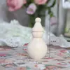 Aoki Fã Cor de Madeira Natural Esculpido à Mão em Madeira Ornamentos Infantis DIY para Colorir e Pintar