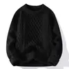 Venta caliente transfronteriza, popular en stock, nuevo suéter casual de cuello redondo para otoño e invierno, prenda de punto base, suéter holgado de talla grande