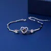 Pulseira de Projeção Coração Memória de Amor Mais Vendida Transfronteiriça para Mulheres em 100 Idiomas, Popular no Tiktok, Versão Coreana, Presente para Meninas