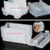 Caja para Chips de Silicio de Oblea 2 a 12 pulgadas Caja Jingzhou Caja LED Flor Transparente Azul Caja de Transporte Cobette Destello Puntual