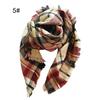 Bufanda de Cachemira Sintética Otoño e Invierno de Comercio Exterior Europeo y Americano del Fabricante, Bufanda Cuadrada Infantil a Cuadros de Colores, Chal, Estilo Europeo y Americano