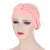 Amazon Sombrero Turbante Suave Trenzado Lateral Multicolor Gorro para Quimioterapia Nuevo Modelo Transfronterizo
