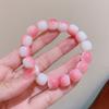Pulseira de prato com a mesma cor degradê do Tiktok para brincar, pulseira para festa de estudante, para enrolar no dedo, pulseira de contas macia para descompressão, atacado de joias pequenas de Yiwu