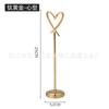 En Stock Soporte para Tableta de Acero Inoxidable en Forma de Corazón Soporte para Tarjetas Placa de Número de Mesa Soporte para Tarjetas Soporte para Tarjetas de Banquete de Bodas