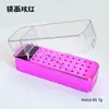 Producto Nuevo Más Vendido Transfronterizo Cabezal de Pulido Limpieza y Eliminación de Polvo Caja de Almacenamiento Caja de Almacenamiento Colorida de 40 Agujeros para Cabezales de Pulido de Uñas Cuadradas