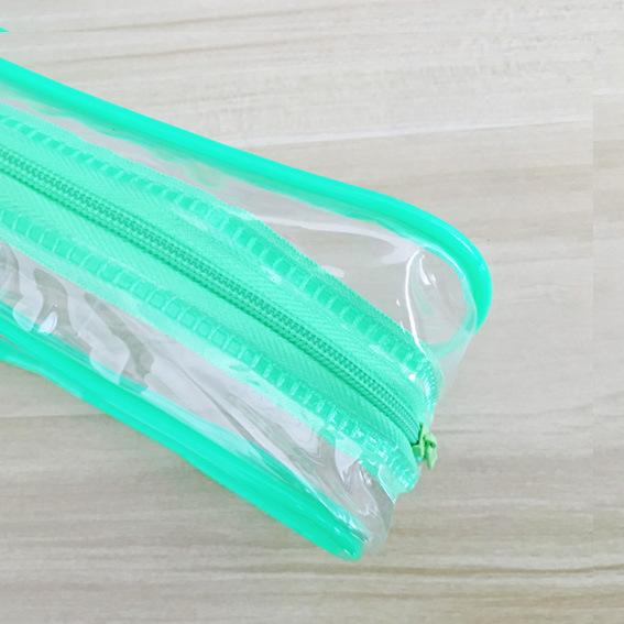 厂家定制透明PVC胶骨袋 立体PVC圆筒袋 高频电压软PVC