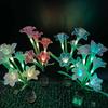 Nova Lâmpada de Solo LED com 5 Pequenas Lâmpadas de Lírio, Lâmpada de Modelagem Simulada, Lâmpada de Solo, Lâmpada Decorativa de Paisagem para Gramado de Ponto Turístico de Parque