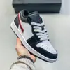 Zapatillas Originales Jordan 1 Obsidian Retro de Caña Baja de Cuero Cómodas para Patinaje Unisex Calzado Deportivo Casual Transpirable
