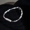 Aliexpress Dopamina Gentil Romântico Cristal Pérola Barroca Natural Colar Pulseira Luxo Leve e Sensação de Alto Padrão