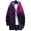 Otoño e invierno 2021 WJF Europa y Estados Unidos nuevo logotipo de coche creativo impresión digital 3D chaqueta con cuello abrigo para hombre