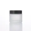 Atacado Frasco de Vidro Transparente para Creme Corporal Protetor Solar Frasco Selado Vidro Fosco Amostra Cosmética Engarrafada