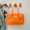 Bolsa de Ombro de Gelatina de Alto Padrão Estilo Coreano, Fresca e Fashion, Simples e de Grande Capacidade, Bolsa de Mão Estilo Feminino