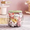 Taburete de Almacenamiento Extra Grande con Contenedor para Peluches, Caja de Almacenamiento para Sentarse, Almacenamiento Transparente para Muñecas para Niños