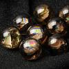 Bola de Cristal de Té Natural Goma Flor Bola de Cristal Arcoíris Adornos Bola de Transferencia de Cristal Ahumado Colgante Decoración en stock Venta al por mayor