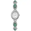 Pulsera de Reloj para Mujer Goldie Estilo Retro Transfronterizo con Piedras Preciosas, Nicho Impermeable Versátil, Reloj de Cuarzo Francés de Nicho de Lujo Ligero