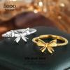 Anel de Prata Esterlina s925 Laço de Princesa com Abertura Ajustável Feminino Estilo Super Fada Fresco Anel de Verão Doce