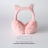 Orelheiros quentinhos de inverno mais vendidos, em estoque, atacado, espessos, de pelúcia, dobráveis, orelheiros quentinhos fofos de orelha de gato para mulheres.