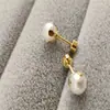 Brincos de Pérola Imitação Estilo Coreano Moda Retrô Francês Simples Leve Luxo Joias Transfronteiriças Femininas Atacado