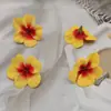 Peça de hortênsia simulada Camada única 5 pétalas flores pequenas Sapatos DIY guirlanda de flores decoração de casamento flor de seda