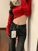 Calça jeans flare de botões duplos, cintura alta, lavagem azul-acinzentada, para mulheres, nova coleção outono 2026, corte slim, modeladora, que alonga a silhueta, comprimento até o chão