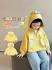 Casaco Feminino para Primavera e Outono 2026 Nova Jaqueta Casual da Moda para Bebês Meninas, Cardigan Top Infantil de Primavera com Desenho