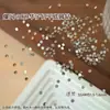 Pedras de Strass Redondas Pequenas K9 Sparkling White com 33 Facetas e Base Plana para Nail Art, Pacote Misto de Pedras de Strass Coloridas com Base Plana Decorações para Nail Art