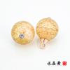Pies de cobre de vidrio cárdigan cheongsam para mujer joyería costura a mano hebilla de color forma de flor abrigo abrigo camisa camisa botón de camisa