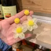 Pendientes de malla floral de colores dopamina súper lindos para mujer, estilo vacacional en la playa, pendientes extremadamente hermosos, modernos y versátiles