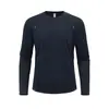 Camiseta deportiva de manga larga de secado rápido para hombre para otoño e invierno, absorbe la humedad y se seca rápidamente, adecuada para correr al aire libre y deportes