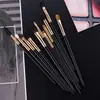 Directo de fábrica 11 brochas de sombra de ojos set mango cónico pelo animal brocha para maquillaje de ojos herramientas de belleza