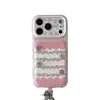 Pastoral Invernal Rosa Cálido Estrellas de Fresa Aplicable para Funda de Teléfono Apple 18promax 16Pro Femenina 15/14