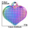 Acessórios pingente de amor em aço inoxidável 304 acessórios simples versáteis DIY joias artesanais colar vácuo galvanoplastia 18k