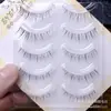 Pestañas Postizas Estilo Py19 Zhang Yuanying con Tallos Transparentes, Tira Completa de Una Pieza Natural para Maquillaje de Novia, Aspecto Natural
