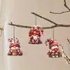 Decoração de Natal Criativa de Anão Tomate Coração Quente para Casa Decoração de Madeira Pingente de Festa