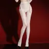 Bikini Juguetón y Atractivo con Cordones, Medias Aurora de Cintura Alta, Medias de Seda Brillantes y Sexy con un Ambiente Seductor