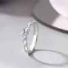 Anillo de pareja de estrellas de plata de ley 925, anillo original de nicho de meteorito para hombres y mujeres, joyería de mano, suministro al por mayor
