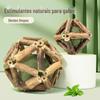 Bola de Catnip Bola Requintada Brinquedo para Gato Madeira Polygonum Varinha Divertida para Gato Varinha para Limpeza dos Dentes Molares do Gato Brinquedo para Gato Resistente à Mastigação